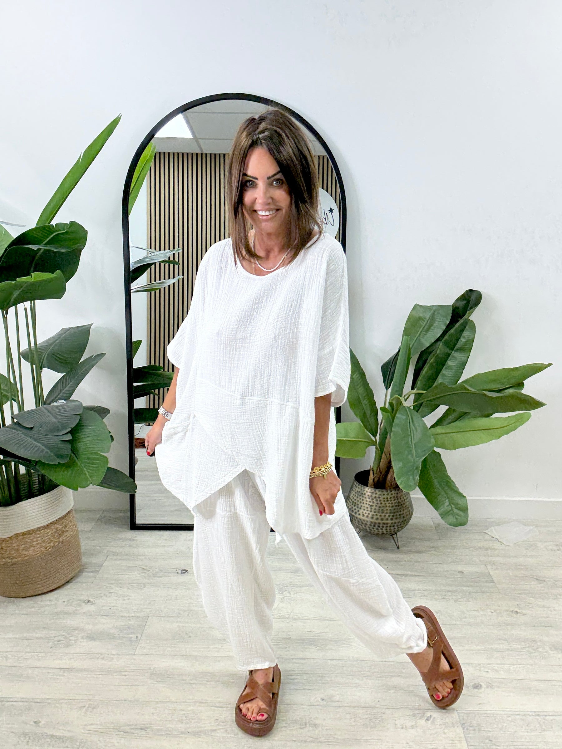 The Rustic Verona Co-Ord - White