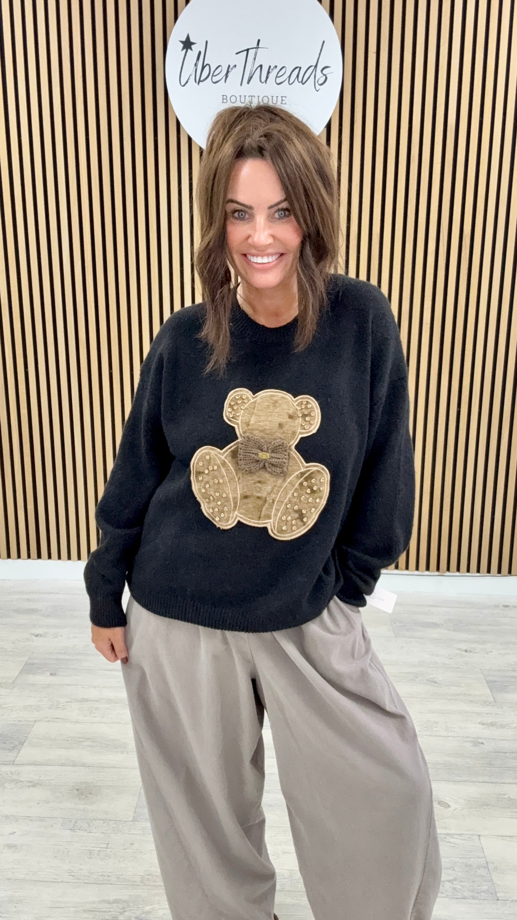The Ralphie Bear Knit - Black