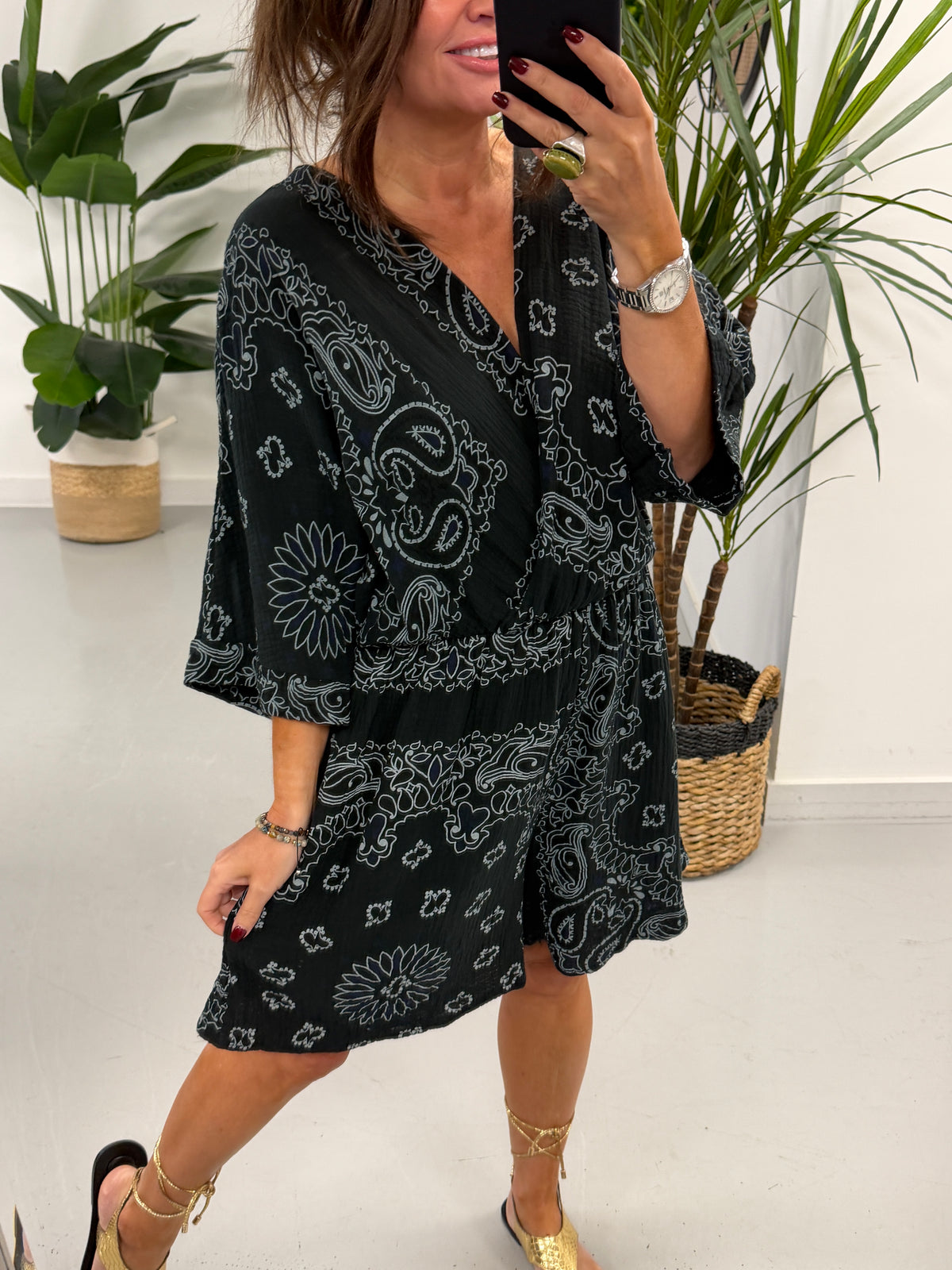 The Bandana Valencia Playsuit - Black