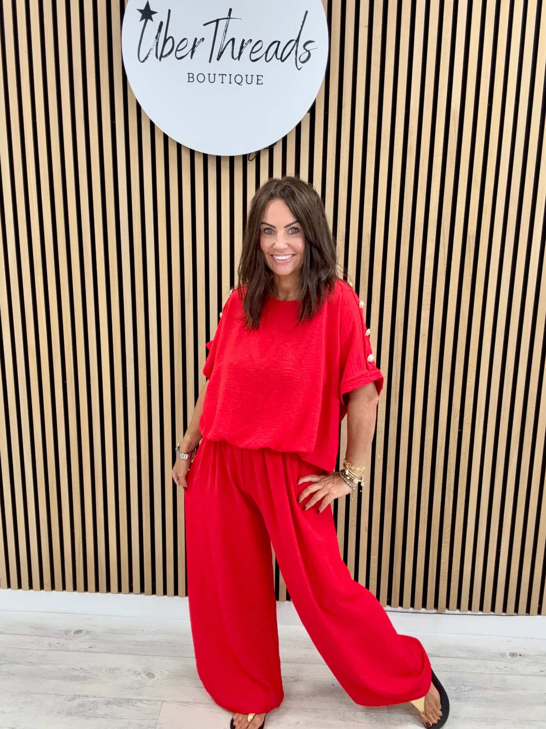 Military Two Piece - Red
