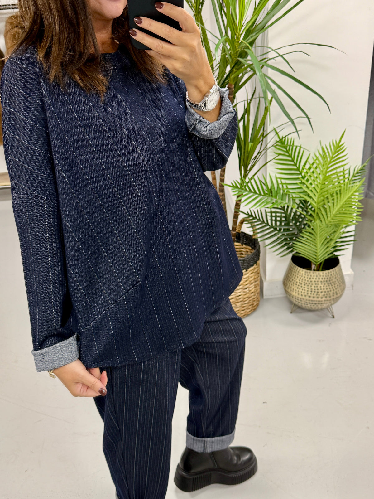 Denim Heaven Striped Tunic