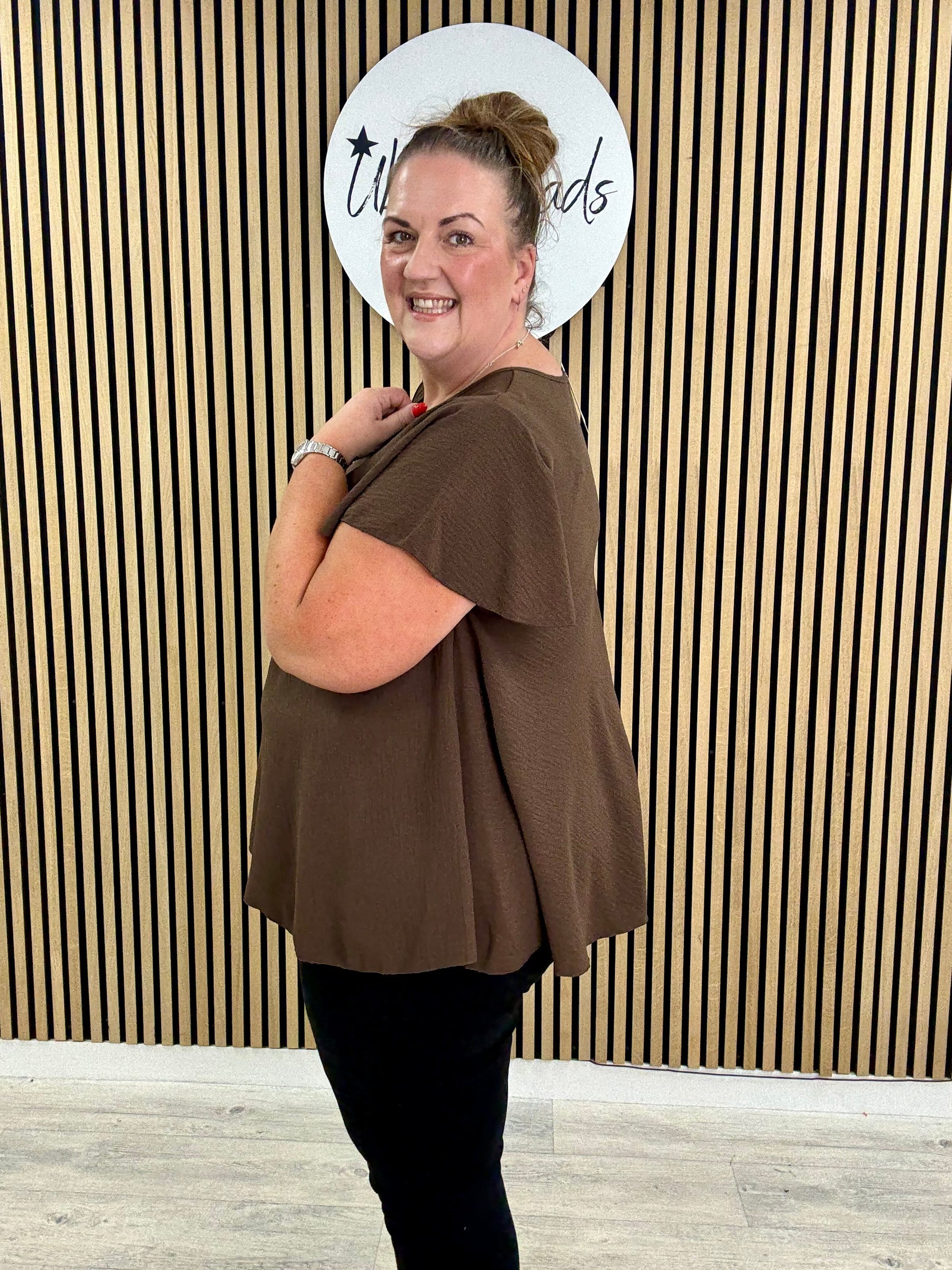 Heidi Swing Tunic - Chocolate