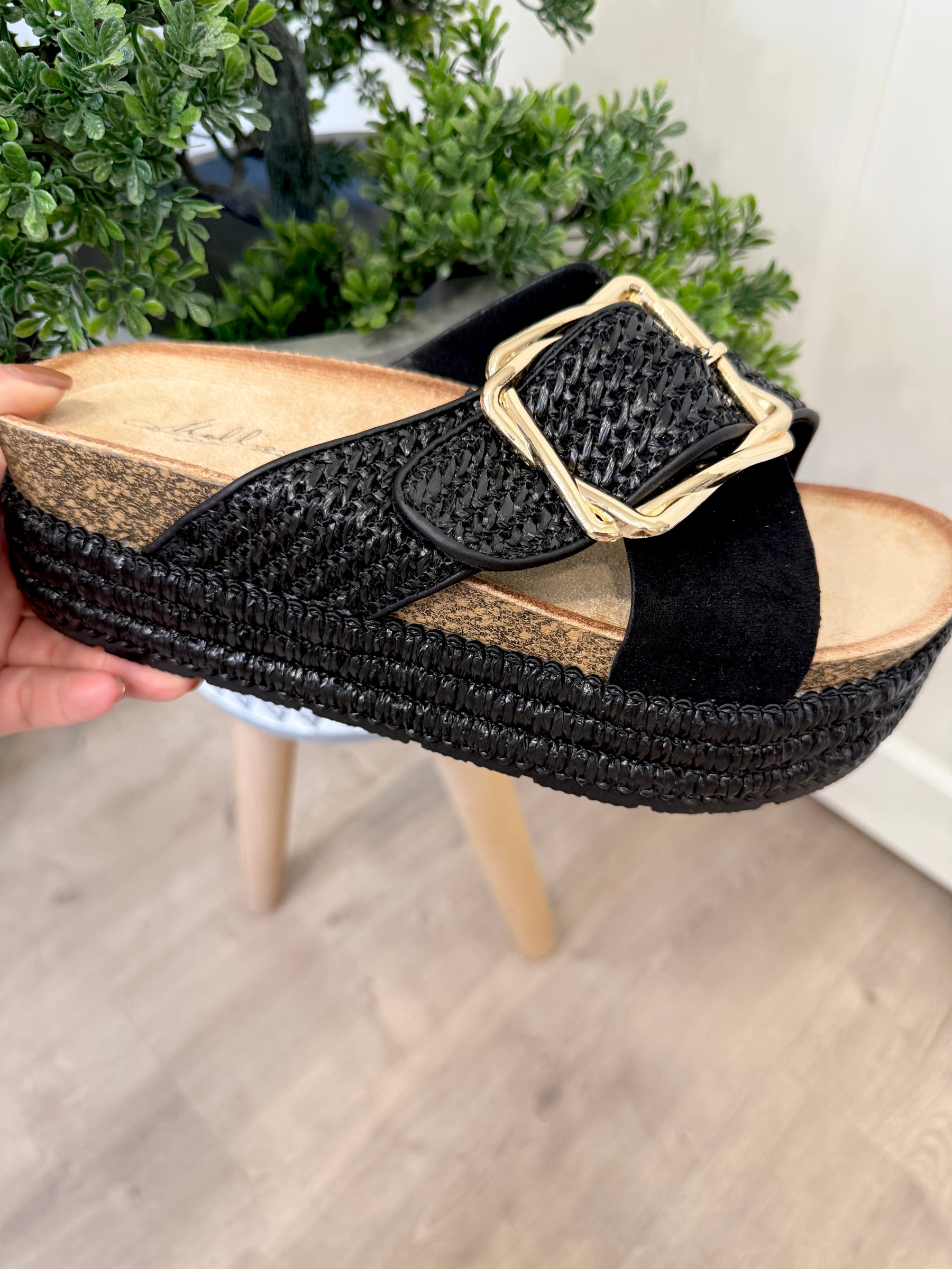 Black Platform Sliders (sized)