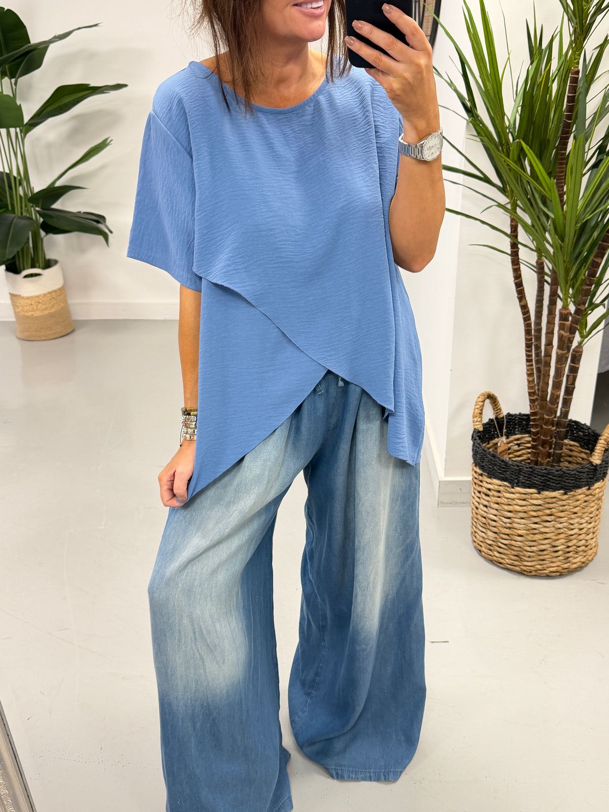 Luna Wrap - Denim Blue