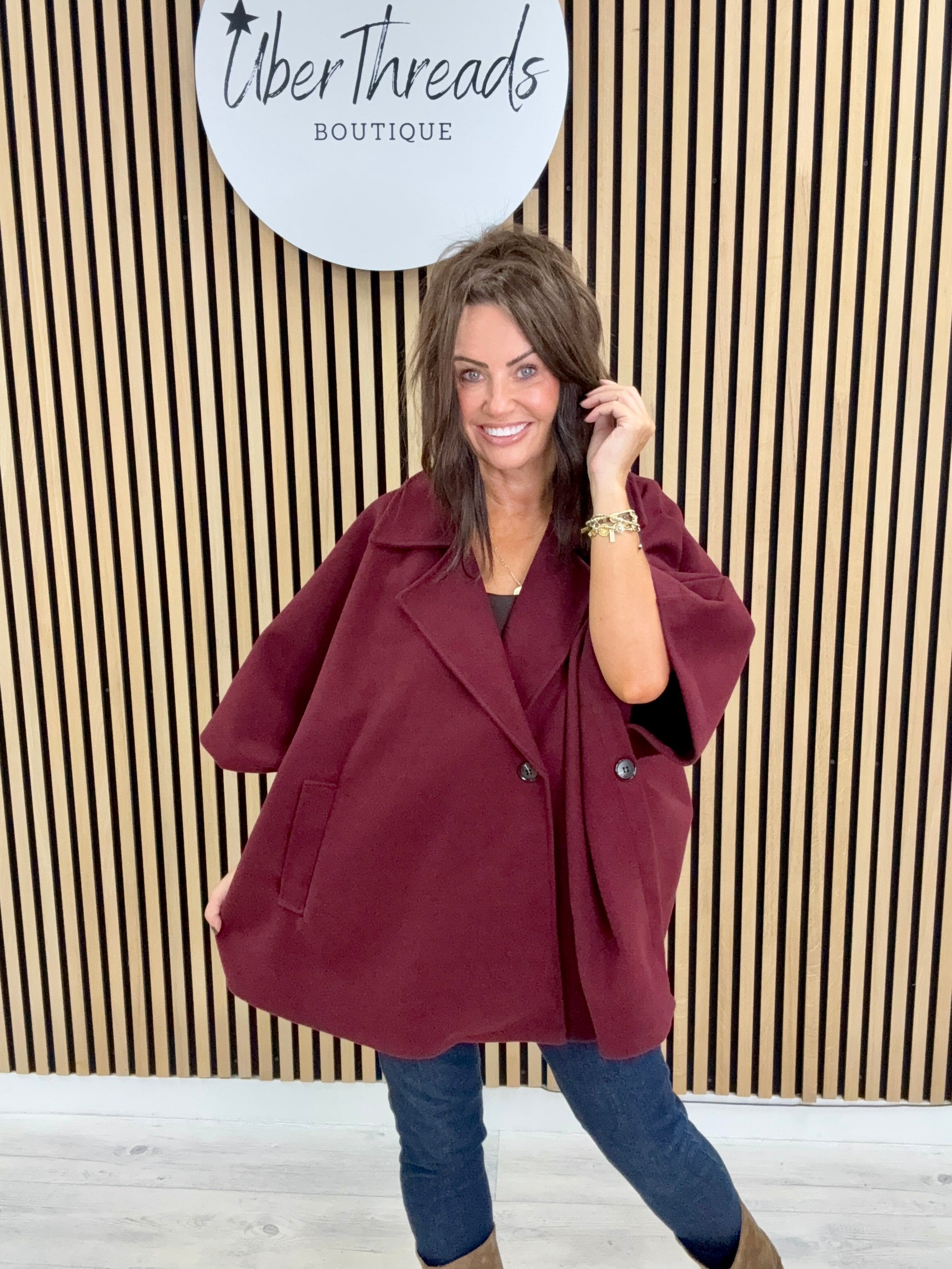 Autumn Cape - Mulberry