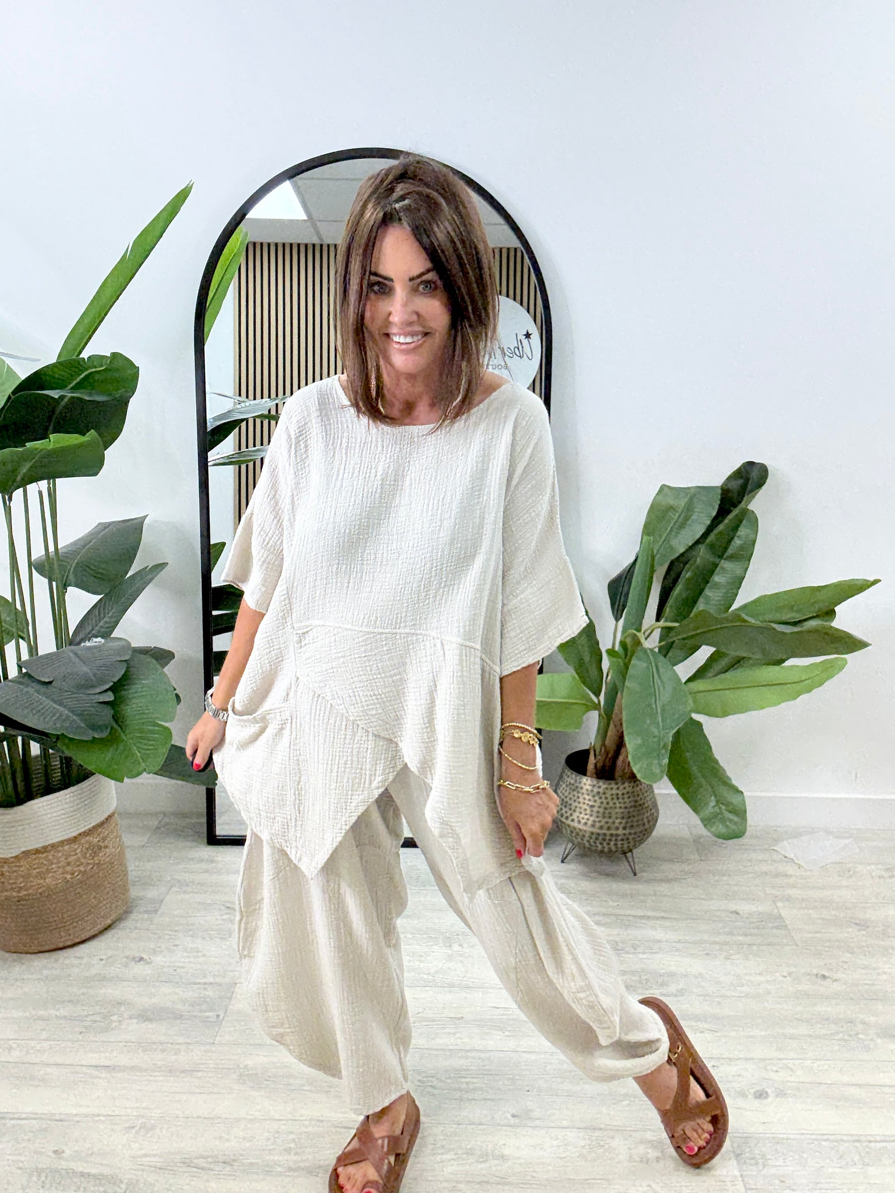 The Rustic Verona Co-Ord - Cream