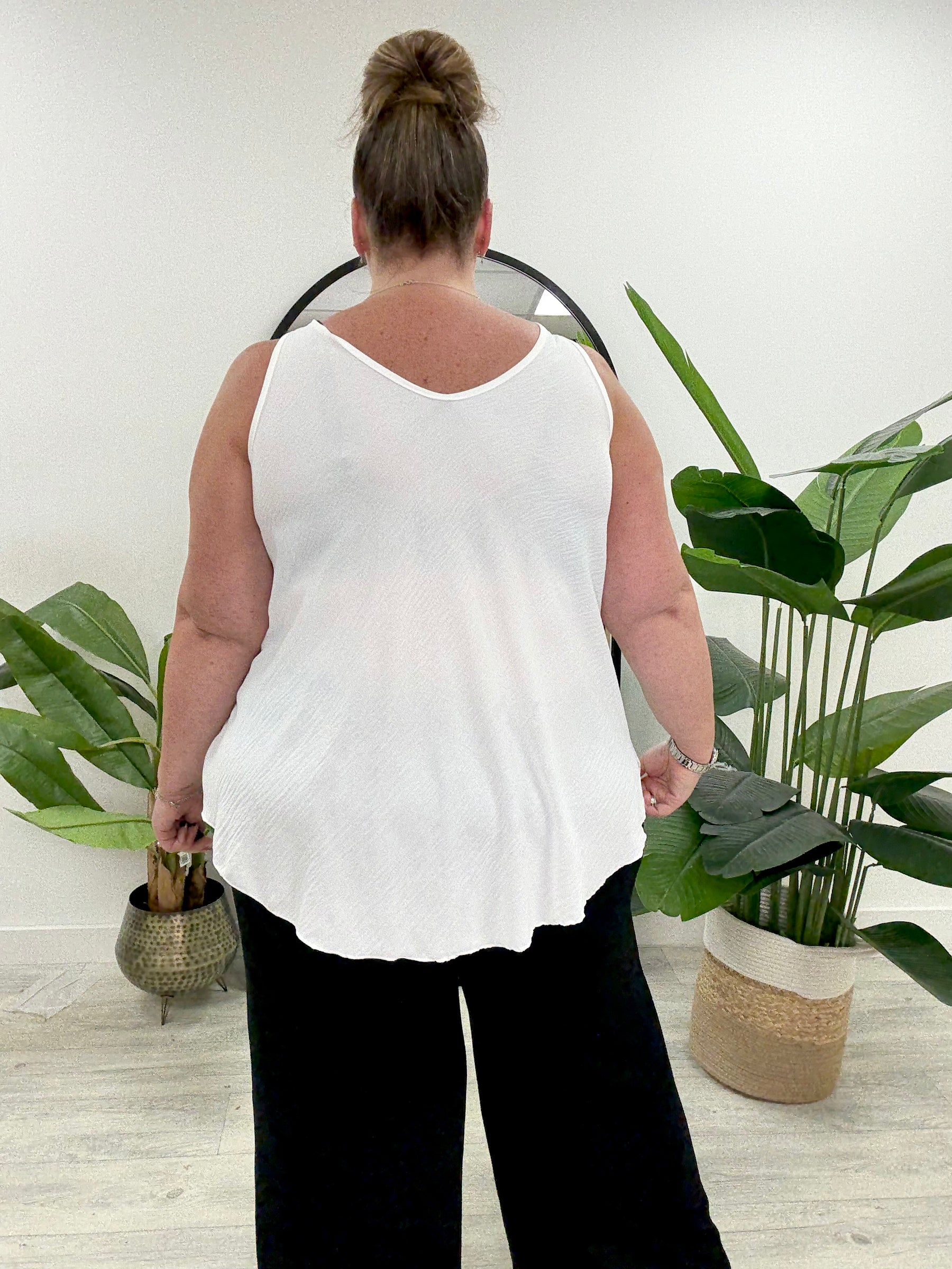 Heidi Swing Vest (longer) - White