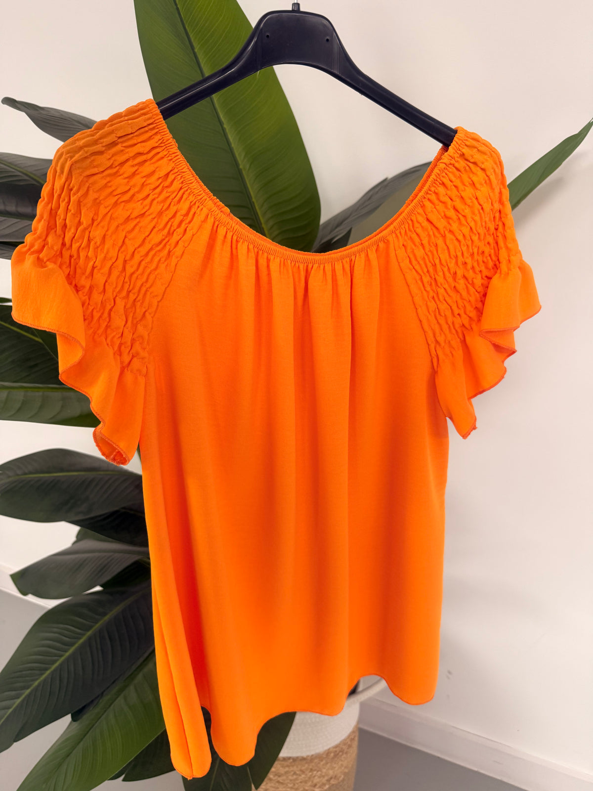 Madeira Bardot Top- Orange