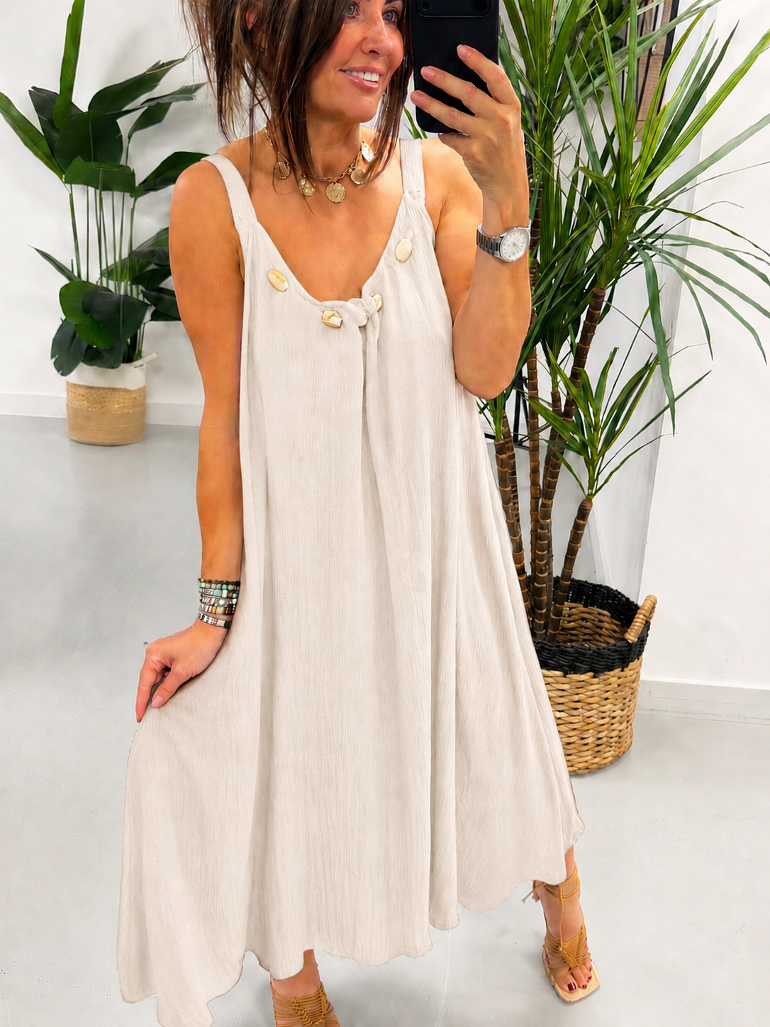 Bondi Sands Summer Dress - Cream