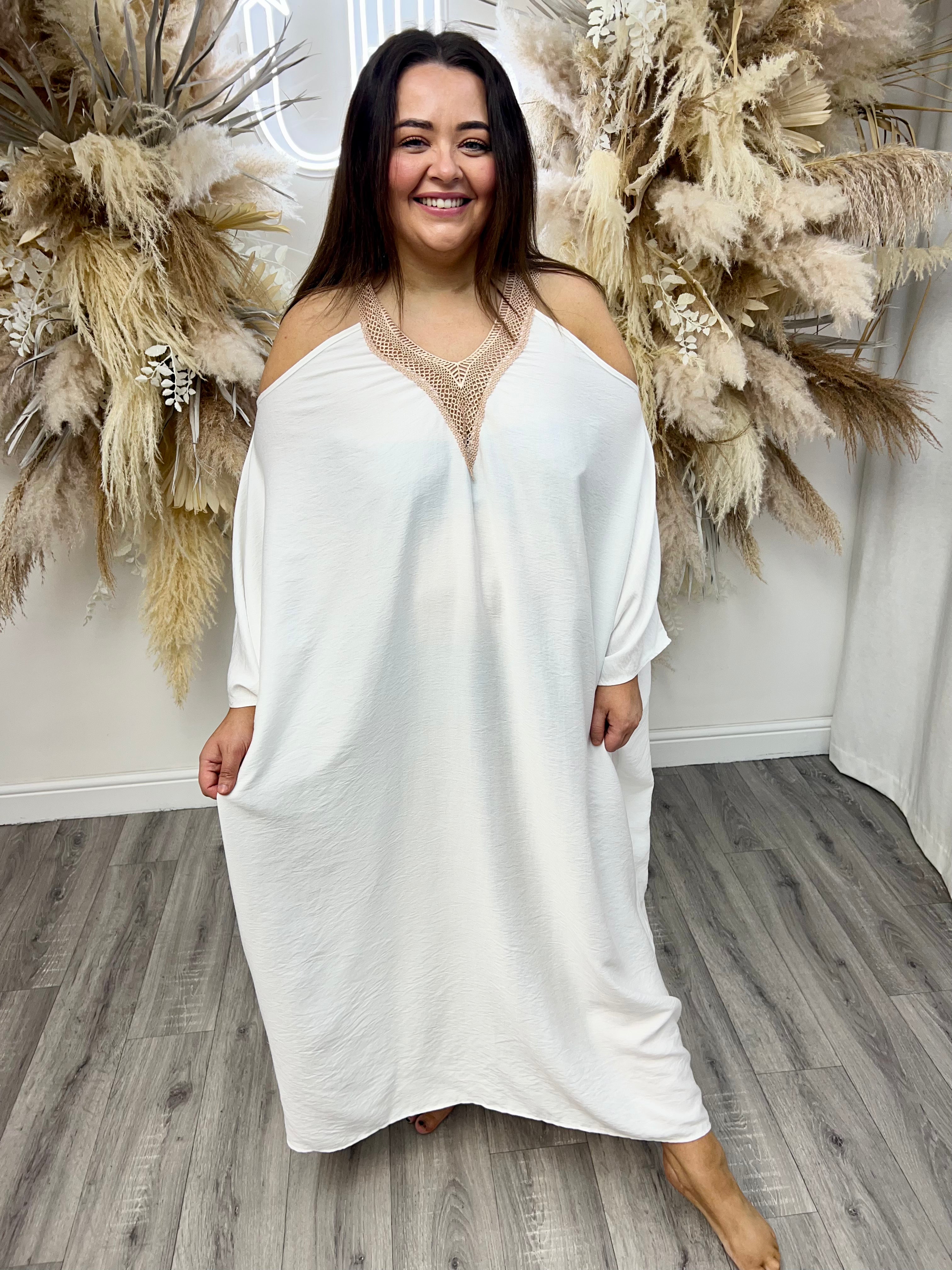The Grecian Maxi Dress - White