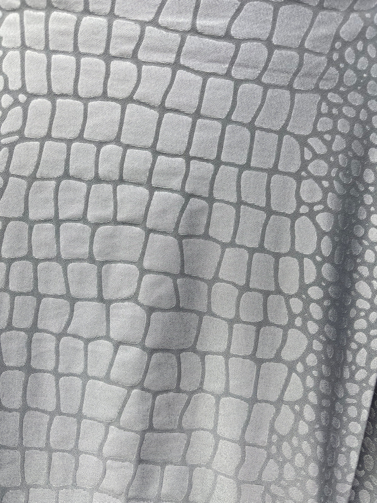 Croc Leggings (Plus) - Light Grey