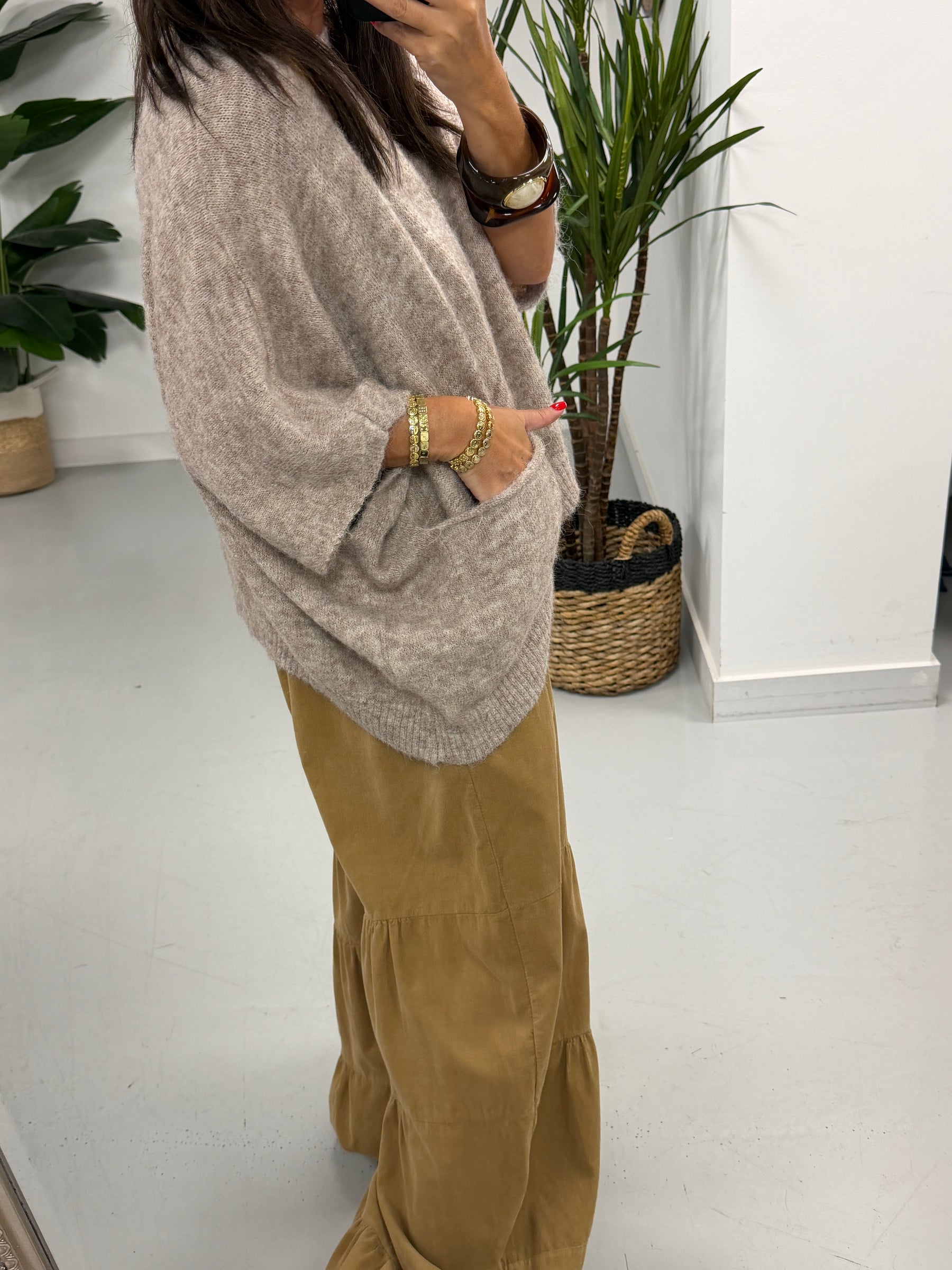 Zeta Otto Slouch Knit - Oatmeal