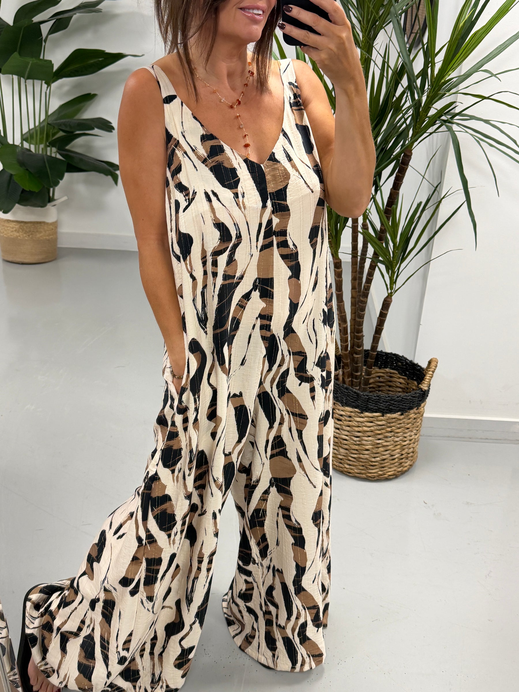 The Wavy Animal Jumpsuit -