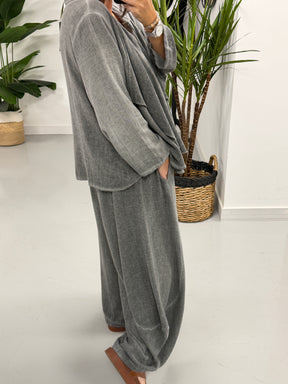 Sahara Barrel Trousers - Charcoal