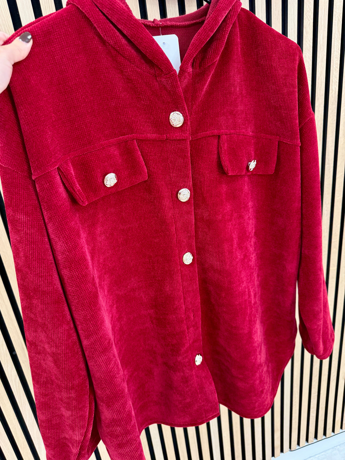 The Big Softie Military Shirt - Red