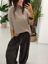 Crop Sleeve Knit - Oatmeal