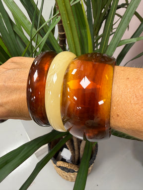 Thick Amber Bangle