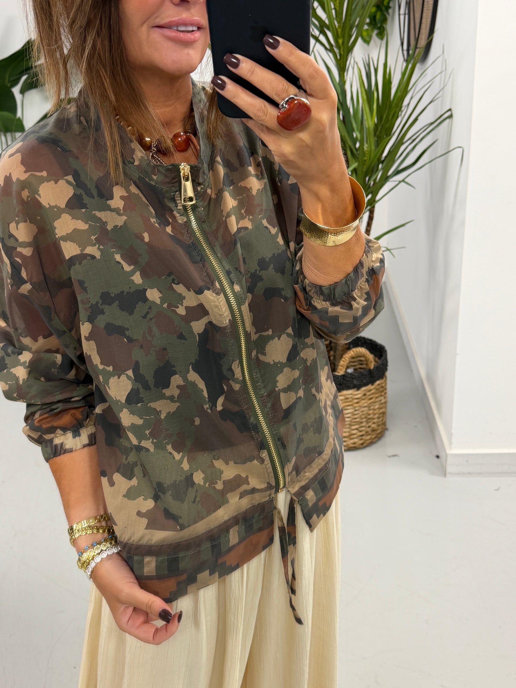 Lightweight Camo Jacket - Khaki