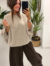 Bubble Sleeve Soft Knit - Oatmeal (Size 10-18)