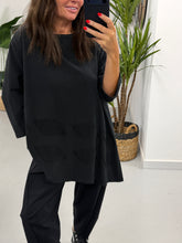 I.D Asymmetric Jersey Tunic - Black