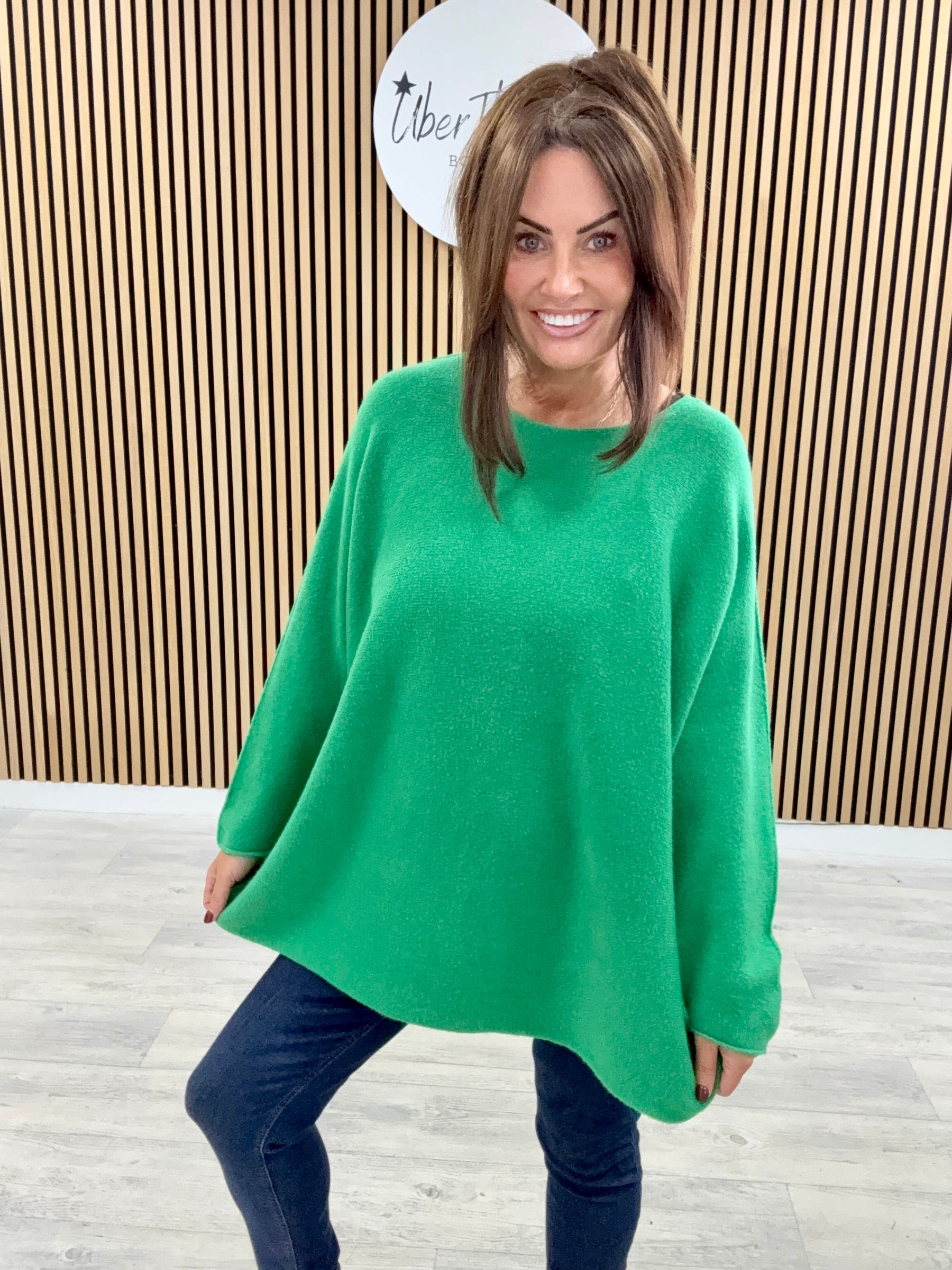 The Chelsea Round Neck Knit - Emerald
