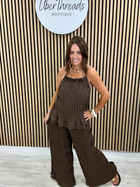 The Ocean Breeze Halterneck Two Piece - Chocolate