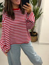 The Weekend Chill Stripe - Red/Blue (Special Buy No Return) Size 10 - 16