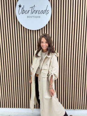 Fly Trench Jacket - Cream