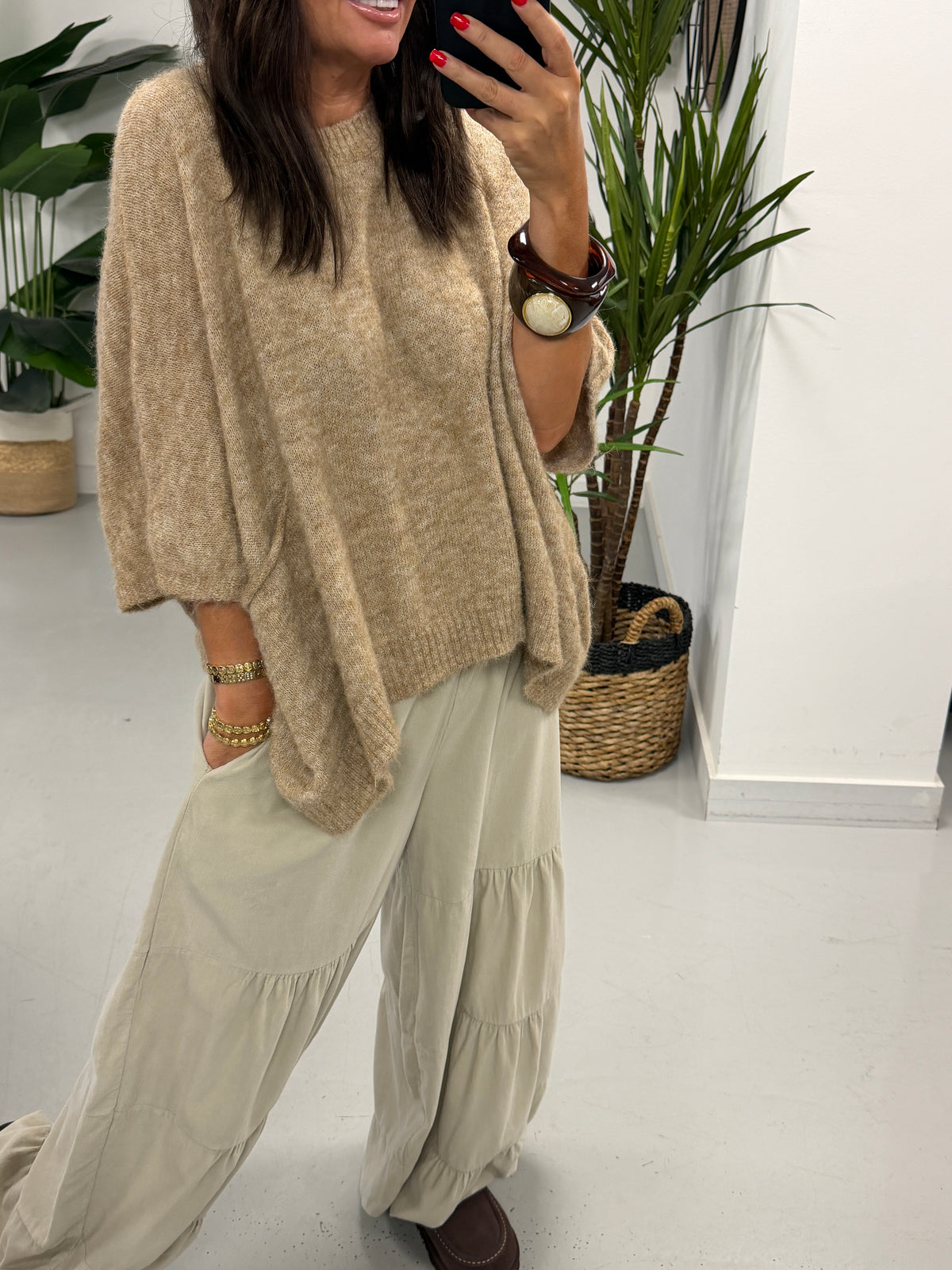 Zeta Otto Slouch Knit - Camel