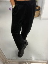 Jumbo Cord Barrel Trousers - Black (Size 10-14)