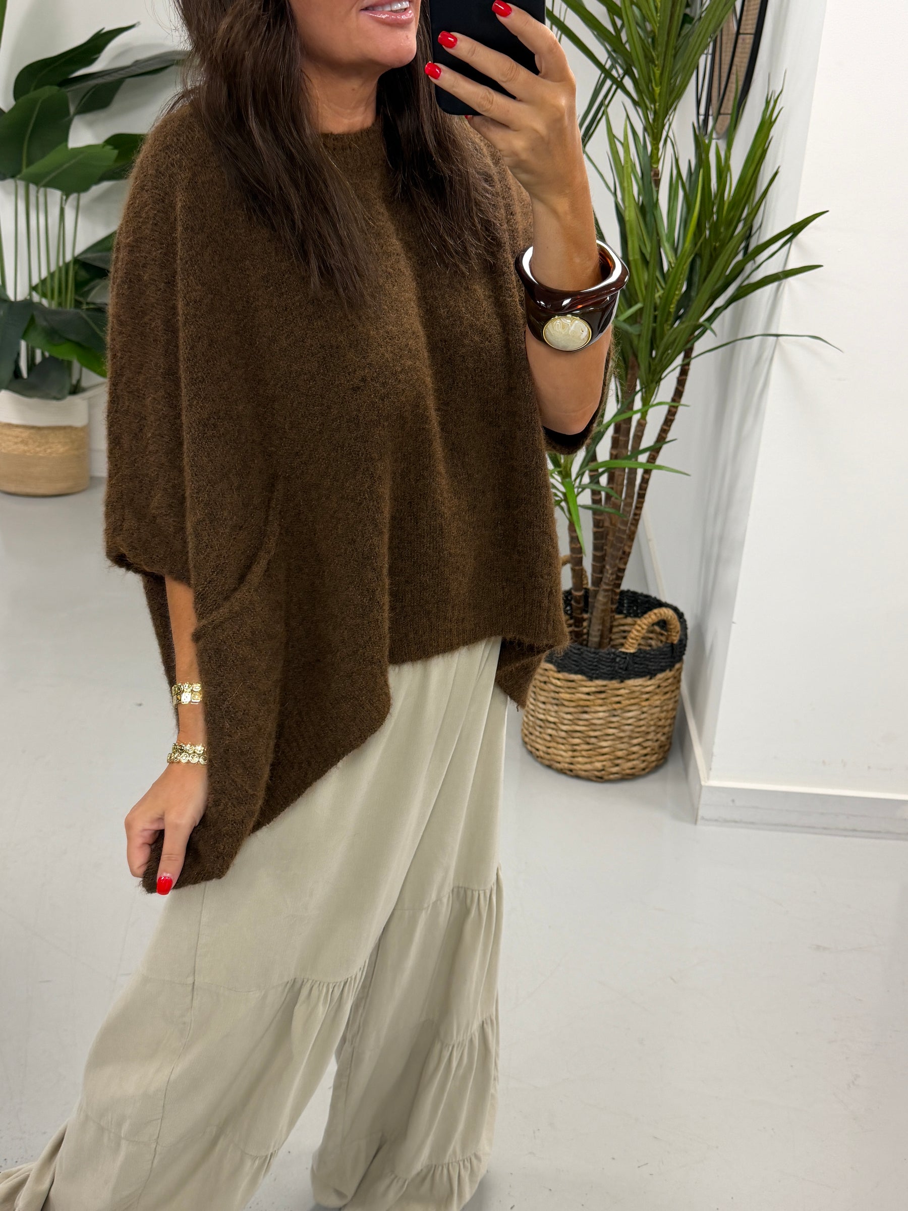 Zeta Otto Slouch Knit - Chocolate