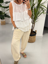 The Summer Tulip Trousers - Buttercream