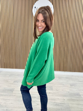 The Chelsea Round Neck Knit - Emerald