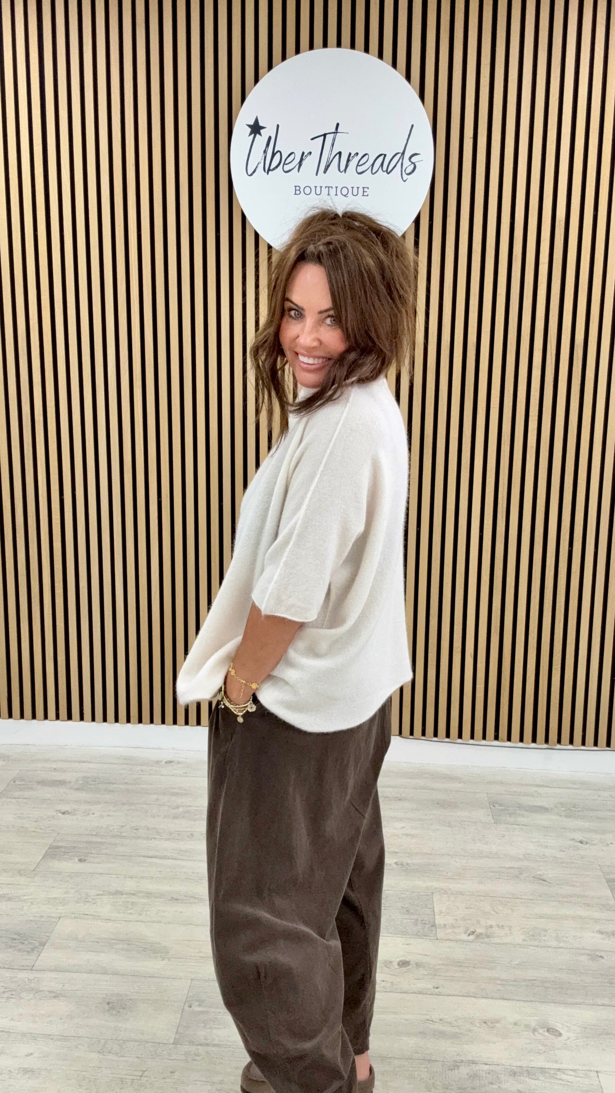 Oakley Crop Sleeve Knit - Buttercream