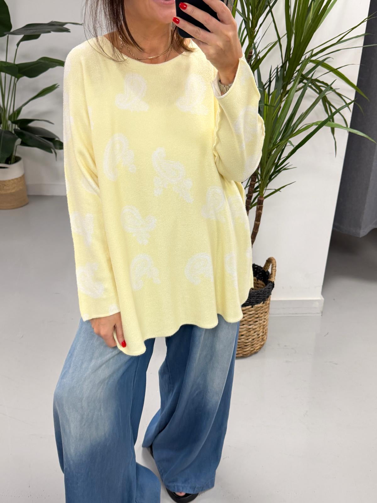 The Chelsea Soft Knit - Lemon Bandana (Special Buy - No Blue Light)