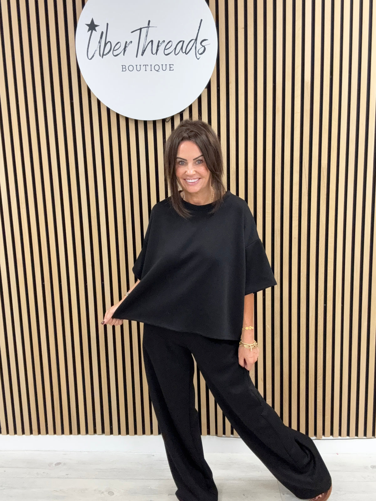 The Boxy Lounge Set - Black