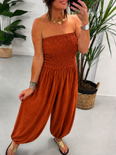 The Crinkle Jumpsuit - Rust