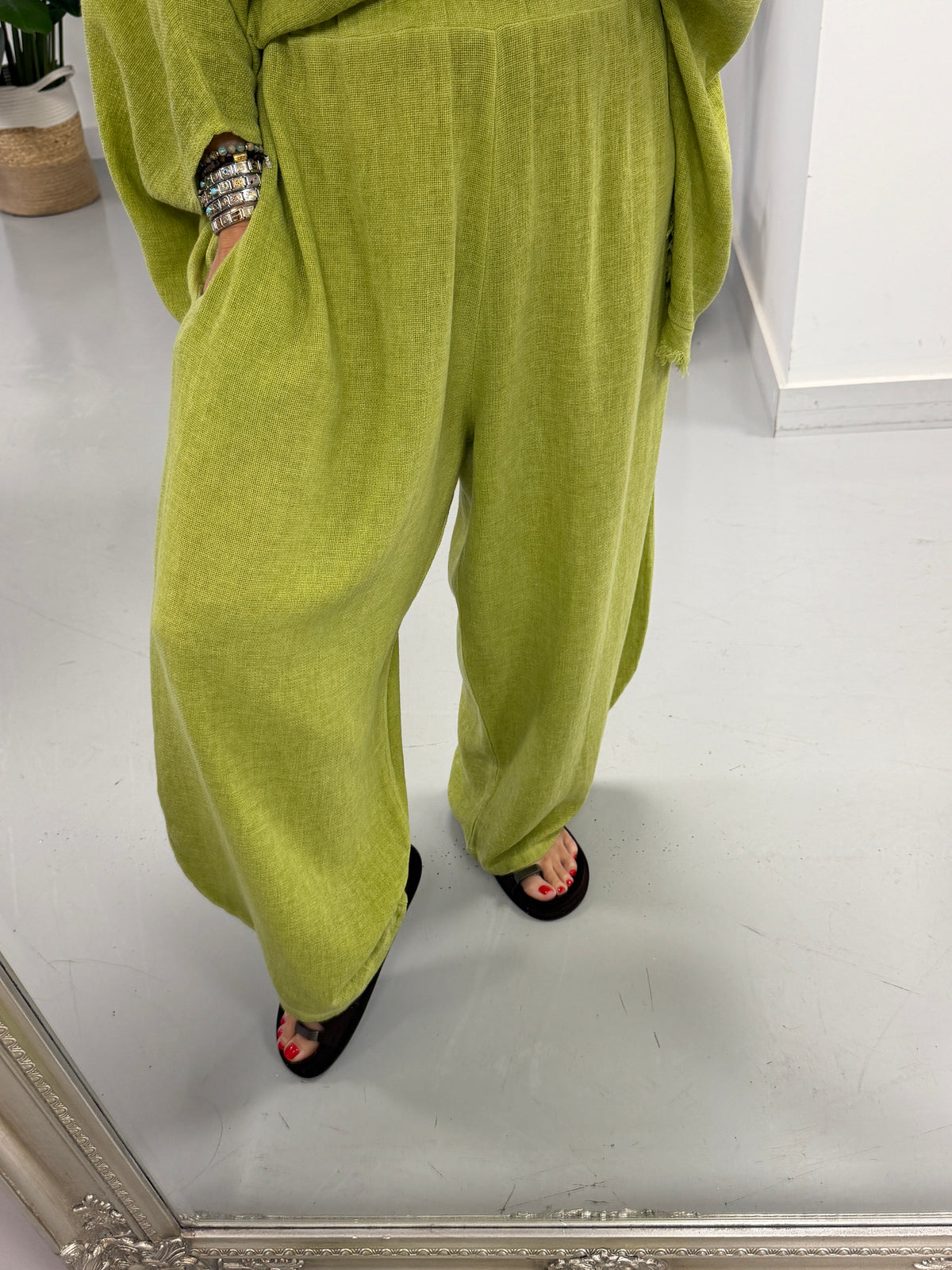 Sahara Barrel Trousers - Green