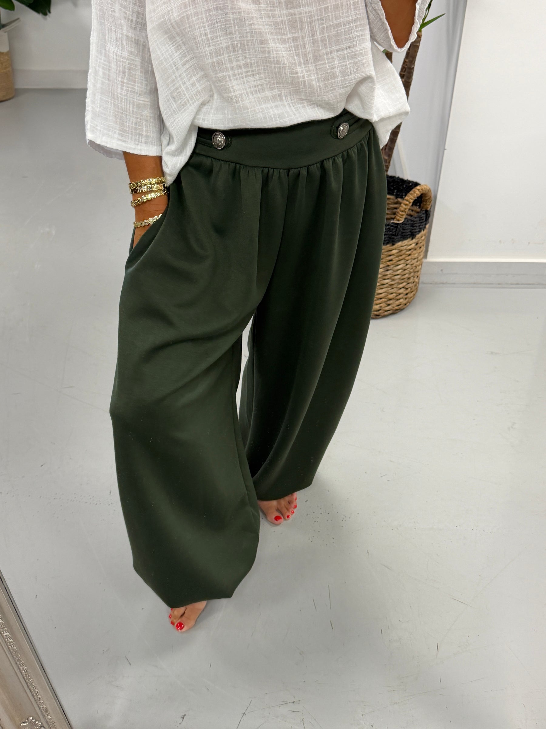 The Soft Touch Military Balloon Joggers - Khaki (Pre Order)