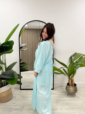 The Jasmine Maxi - Turquoise