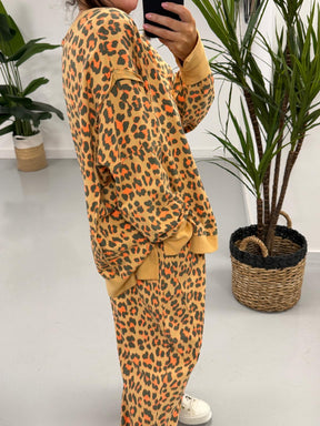 Animal Split Cuff Jersey - Orange