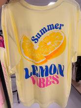 Lemon Vibes Slogan Tee