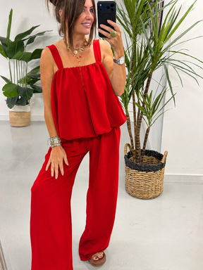 Bubble Two Piece  - Red
