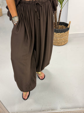 The Bahia Balloon Trouser - Chocolate