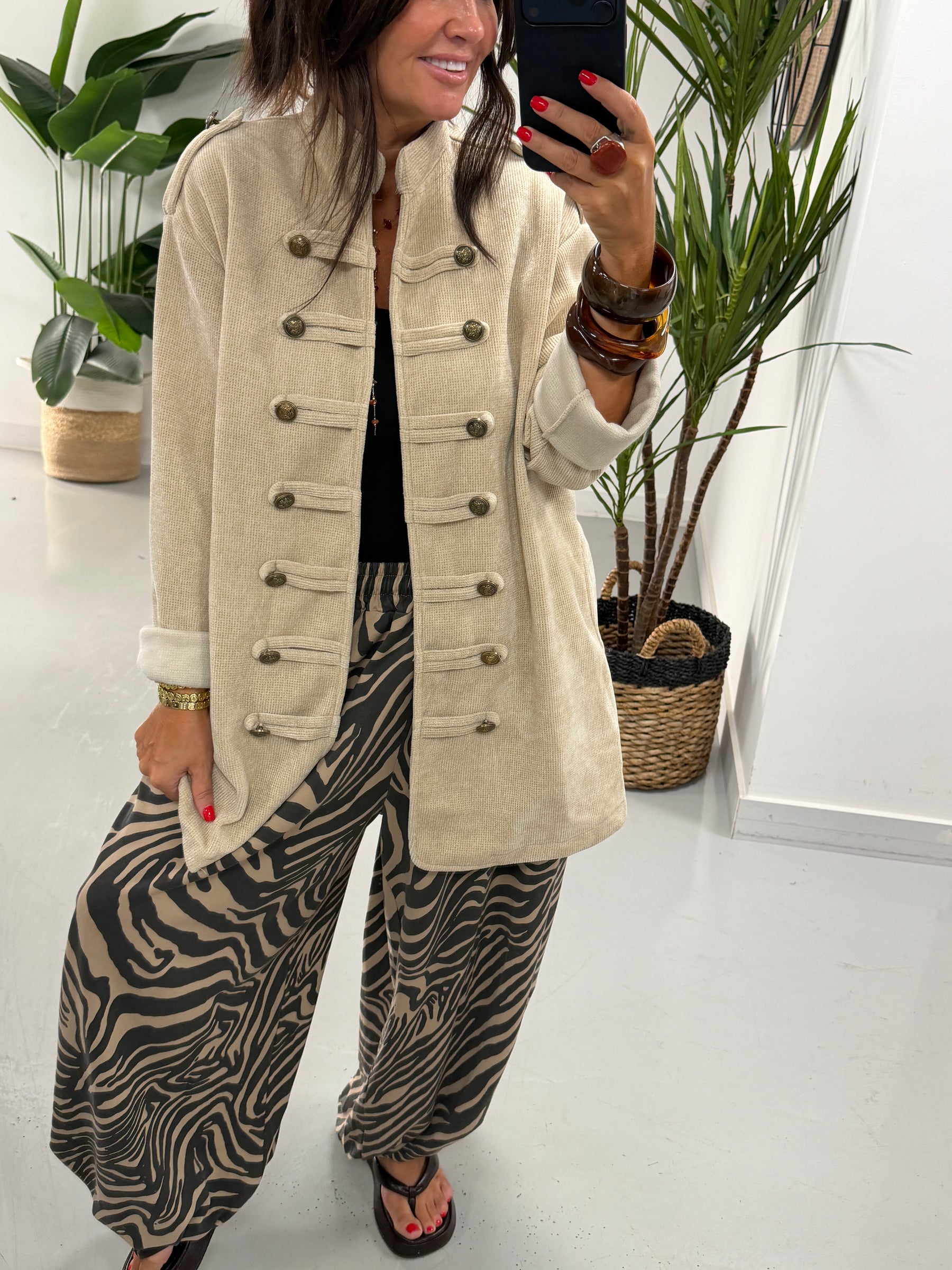 The Big Softie Military Jacket - Cream