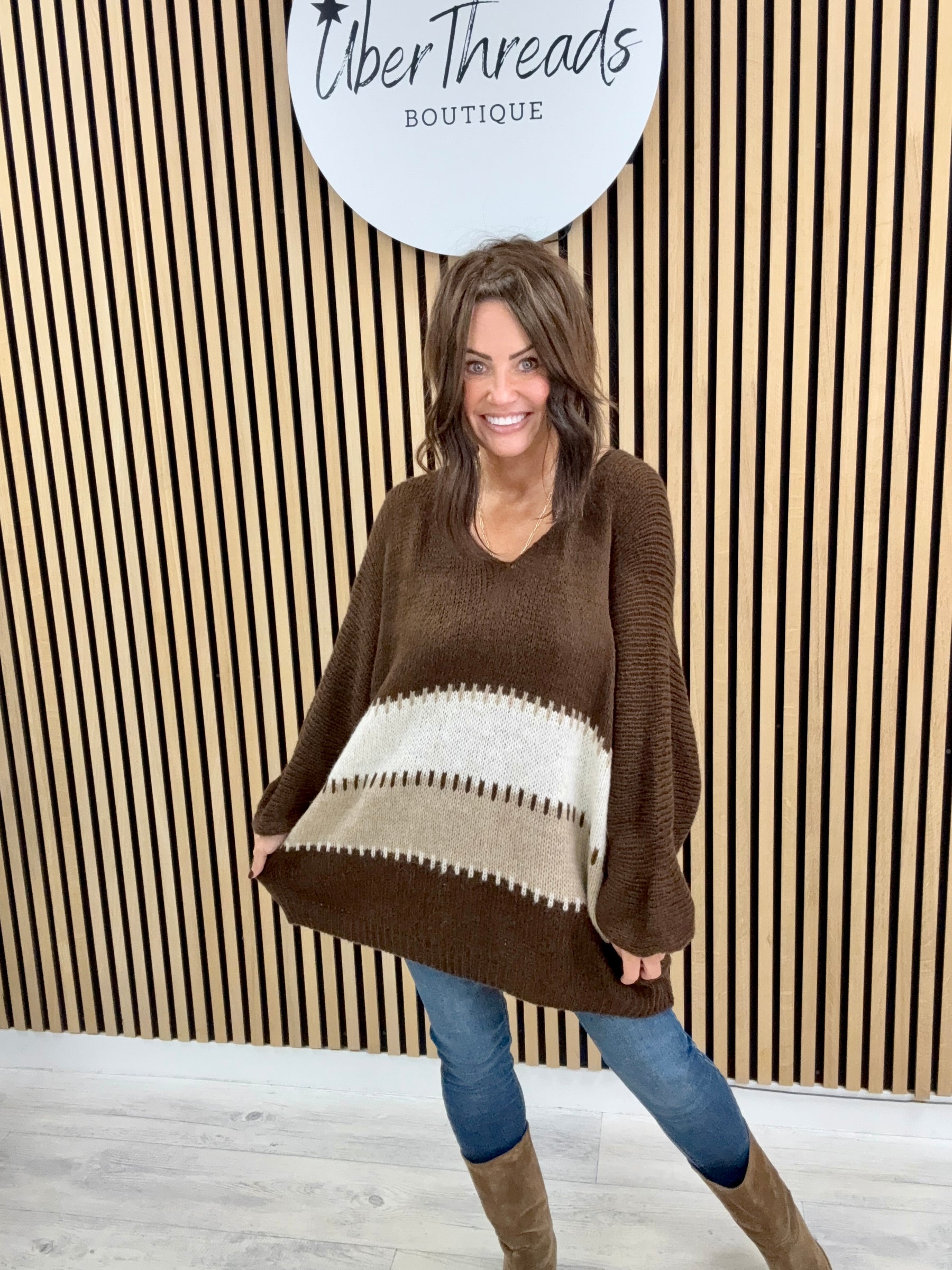 The Soft Stitch Knit - Chocolate