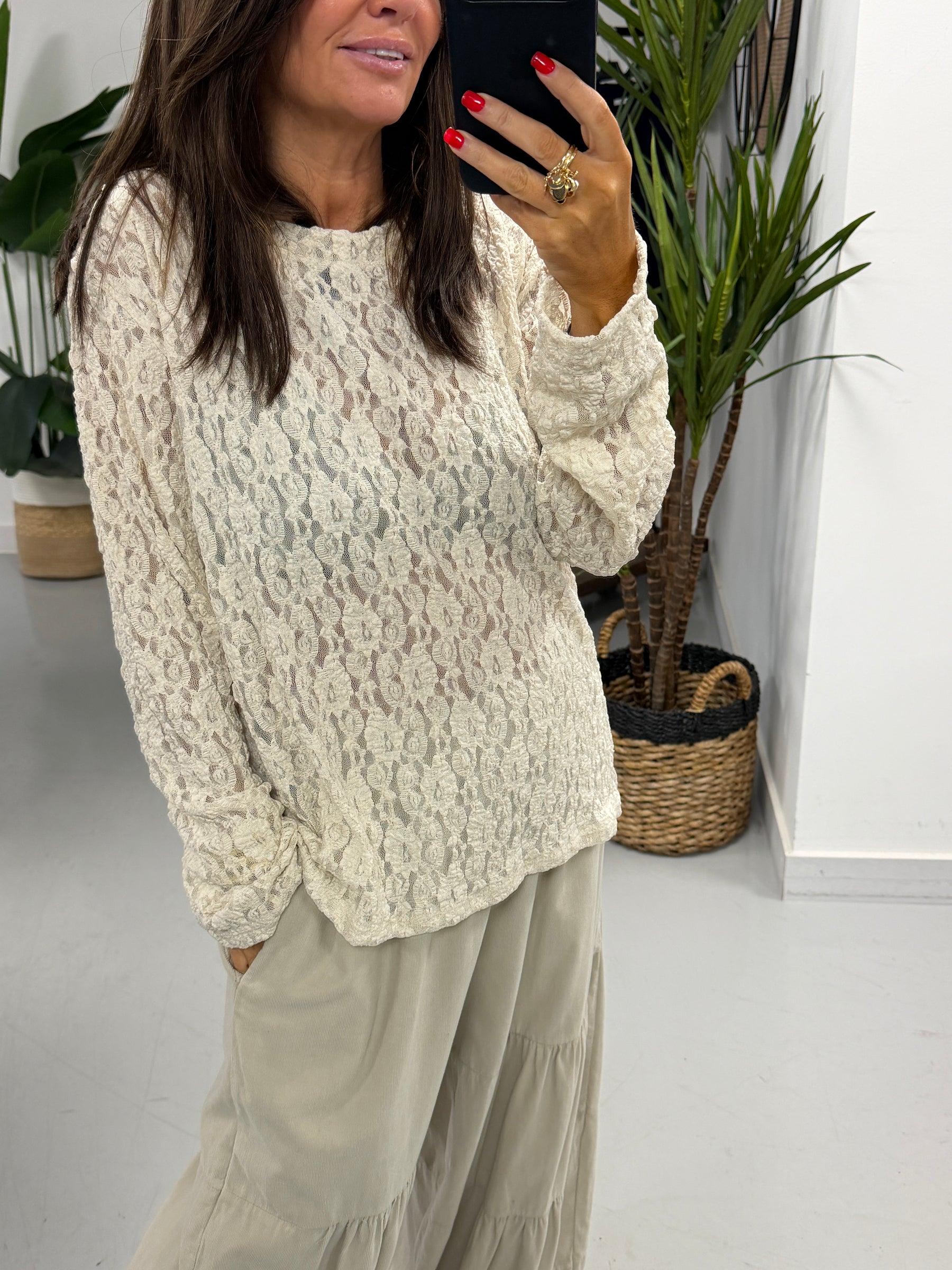The Lace Mesh - Cream