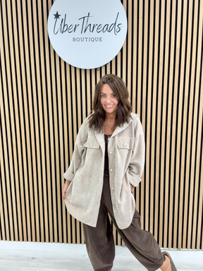 The Big Softie Military Shirt - Stone