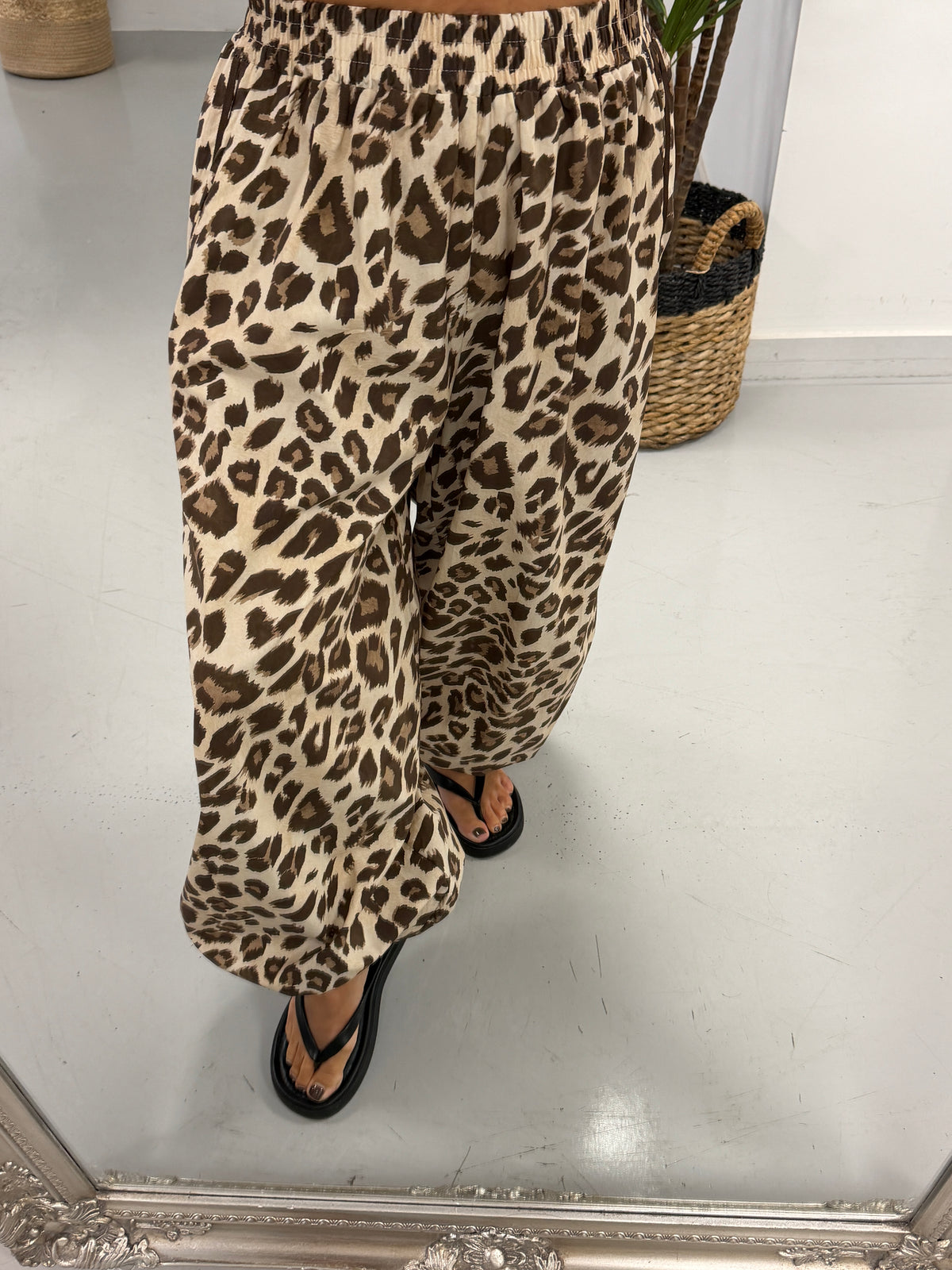 Animal Stripe Balloon Pants