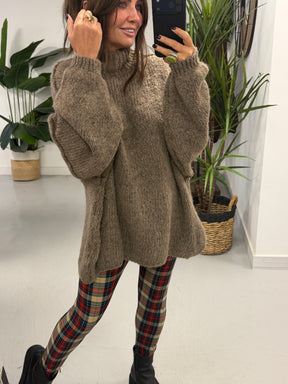 The Rustic Soft Knit - Mocha